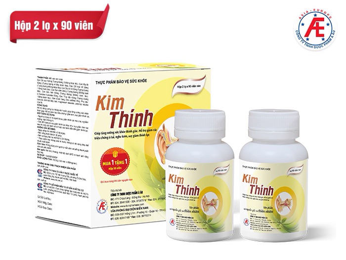 Combo Thực phẩm bảo vệ sức khỏe Kim Thính (2 lọ x 90 viên) (mua 1 KTL tặng 1 KT)